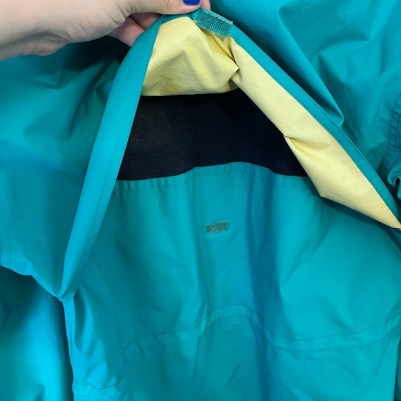VTG 80s/90s Eddie Bauer Teal‎ Pink Gore-Tex Hooded Jacket Womens Medium - Picture 15 of 16